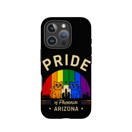 Pride of Phoenix City Arizonna USA Rainbow Flag IPhone Cases