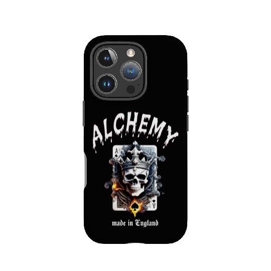 Ace of Death – Alchemy Skull Card IPhone Cases