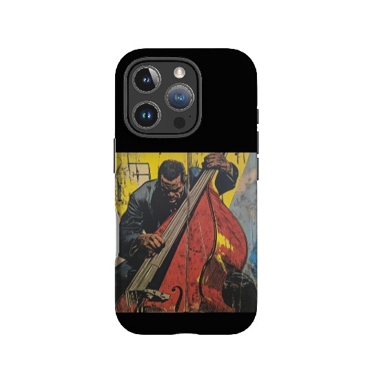 Charles Mingus Double Bass Retro Superhero Comic IPhone Cases