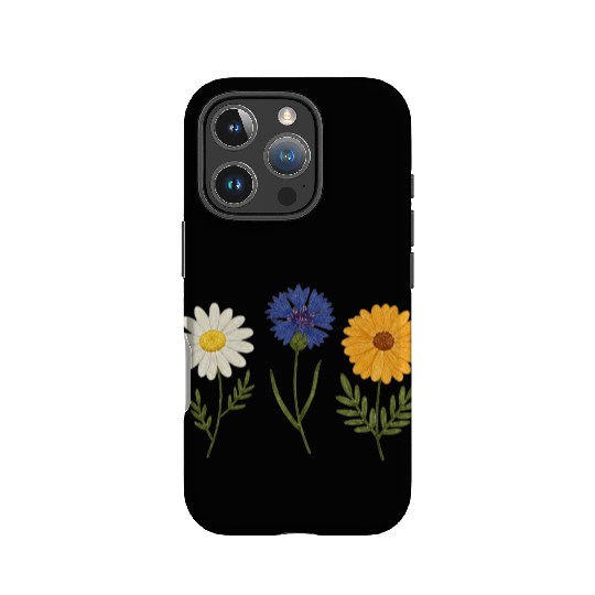 Wildflower Trio Daisy Cornflower Marigold IPhone Cases
