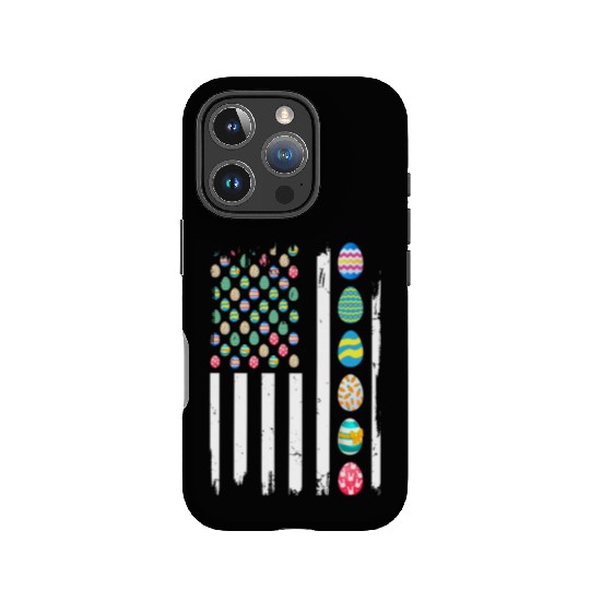 USA Flag Easter Day Eggs Celebrate Patriotic IPhone Cases