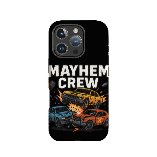 Mayhem crew derby IPhone Cases crash race design wreckfest