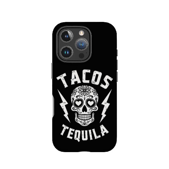 Tacos Tequila & Skull Vibes IPhone Cases