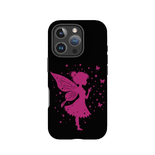 Enchanting Fairy with Flowers and Butterflies IPhone Cases
