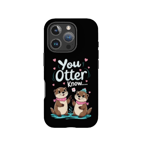 Otter pun animal lover funny quotes sayings IPhone Cases