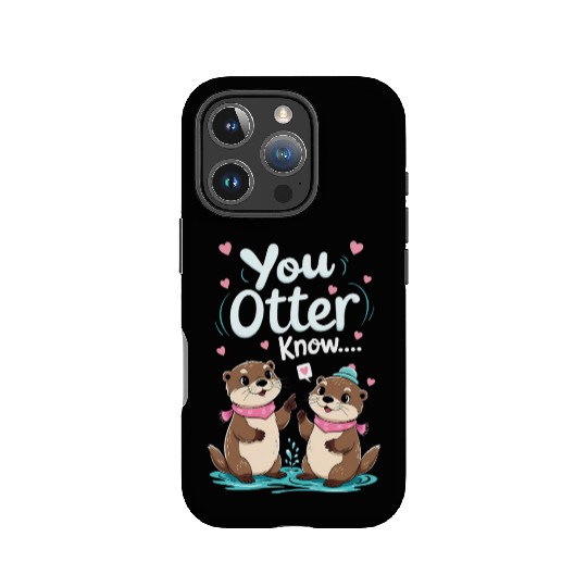 Otter pun animal lover funny quotes sayings IPhone Cases