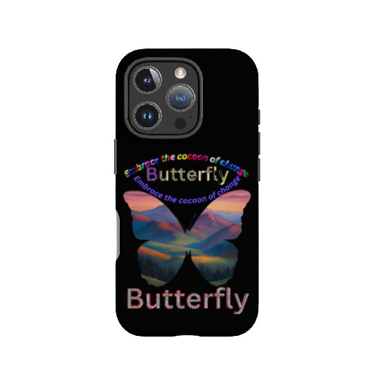 "Vibrant Butterfly 'Embrace Change' IPhone Cases