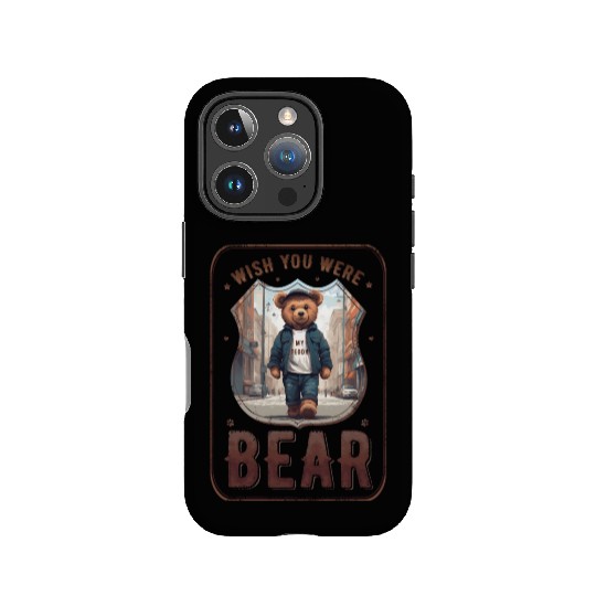 wish you were (my teddy) bear IPhone Cases