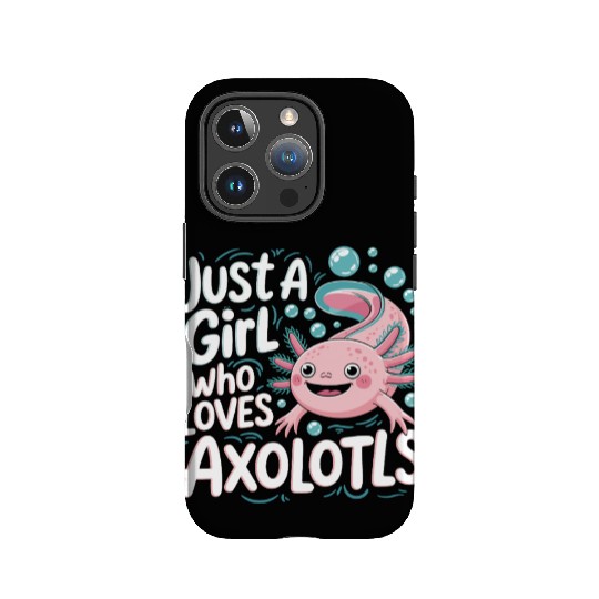 Whimsical Axolotl Love Design IPhone Cases