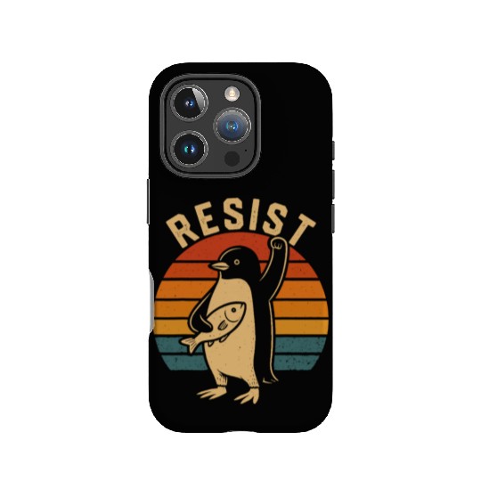 Funny Protest Against Tariffs Resist Penguin IPhone Cases