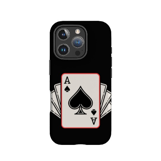 Ace of Spades Playing Cards Hand IPhone Cases