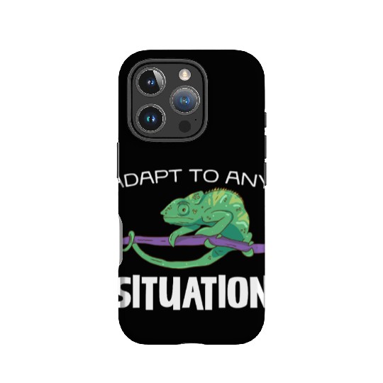 Adapt to Any Situation Chameleon Illustration IPhone Cases