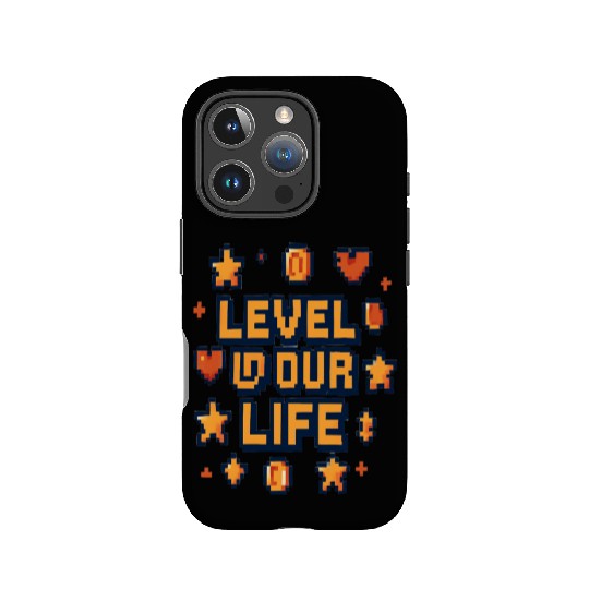 Level Up Your Life – Pixel Art Motivational IPhone Cases