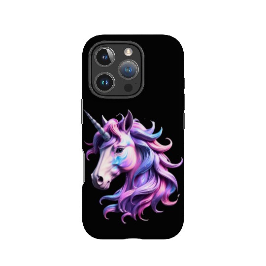 Magical Rainbow Unicorn Illustration IPhone Cases