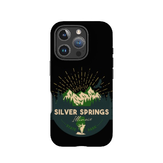 Silver Springs Illinois IL State Park Retro Camp IPhone Cases