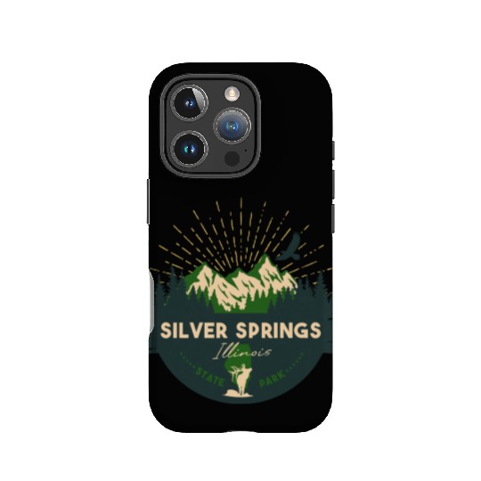 Silver Springs Illinois IL State Park Retro Camp IPhone Cases