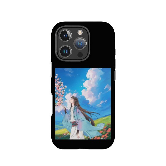Serene Blossom Anime Aesthetic IPhone Cases