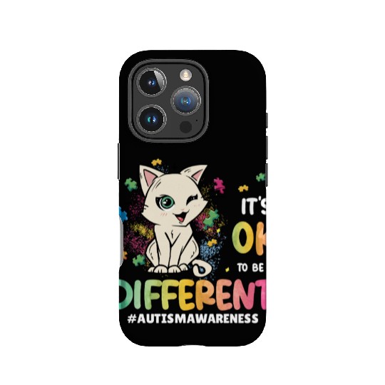 Support Autistic Adults Kids Autism Different Cat IPhone Cases