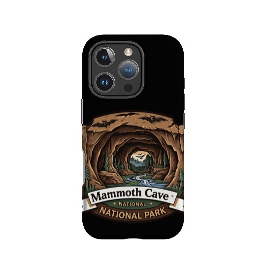 Mammoth Cave National Park Kentucky USA Logo IPhone Cases