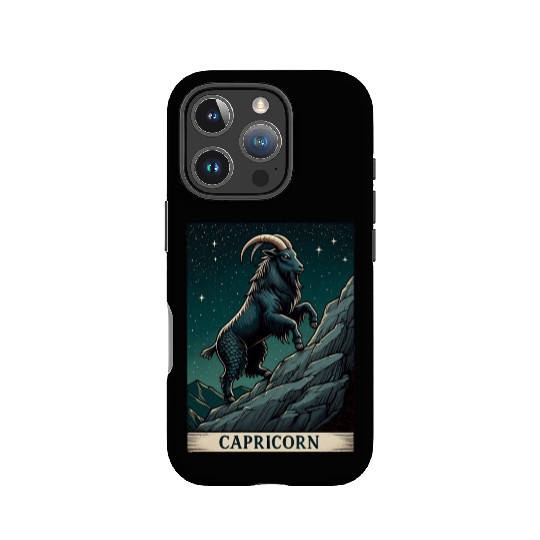 Zodiac Card Capricorn IPhone Cases