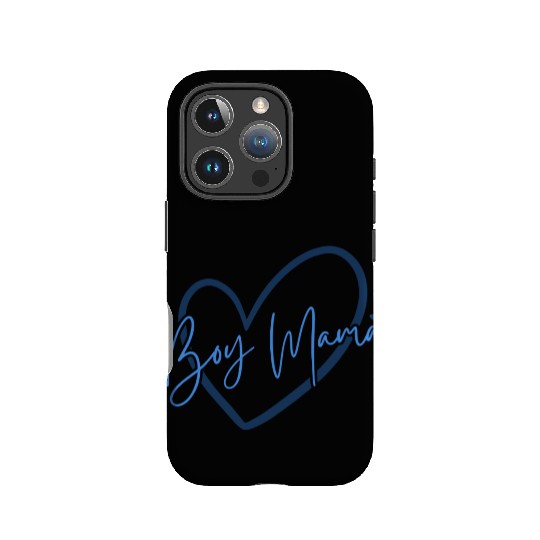 Boy Mama Blue Hearts – Sweet Modern Mom Design IPhone Cases