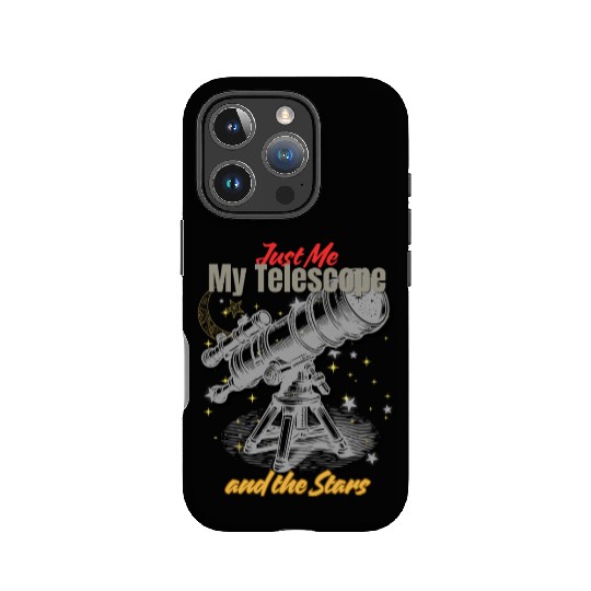 Stargazing Night – Telescope & Stars Design IPhone Cases