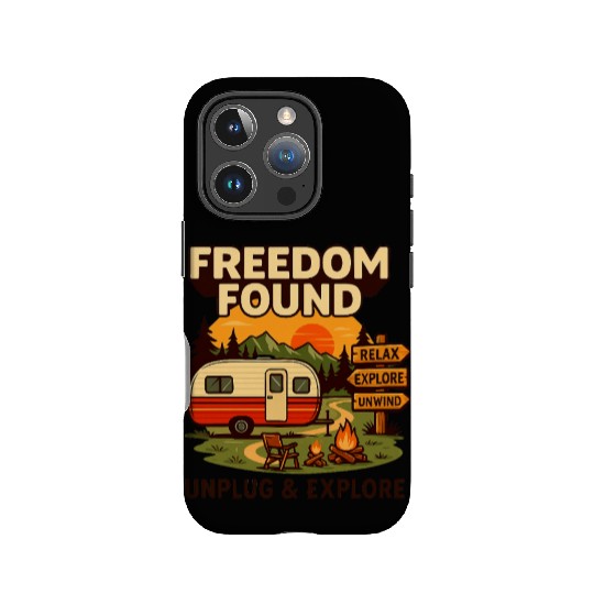 Freedom Found Vintage Camper Adventure IPhone Cases