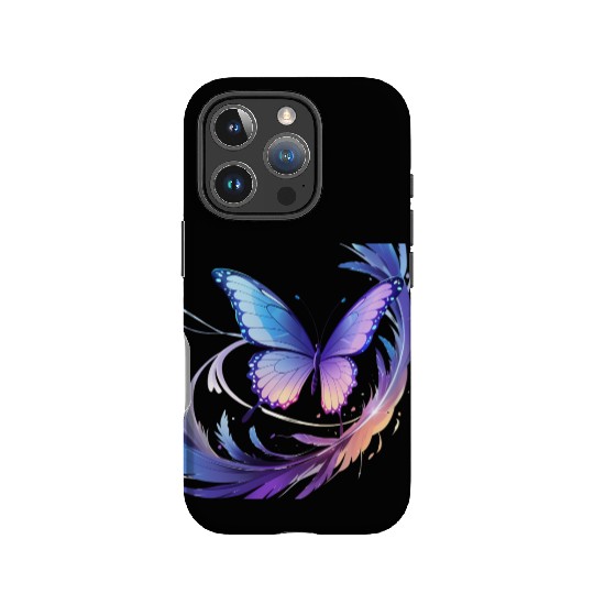 Spectrum Wings – Abstract Floral Butterfly Design IPhone Cases