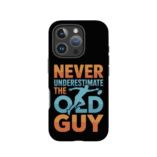 Never Underestimate The Old Guy Frisbee Golf IPhone Cases