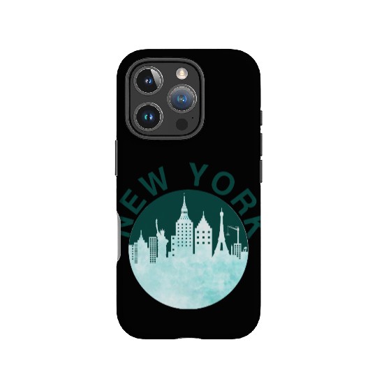 New York City Retro Skyline Graphic, Urban Street IPhone Cases