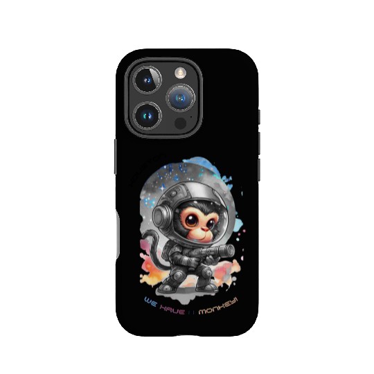 Houston We Have A Monkey IPhone Cases