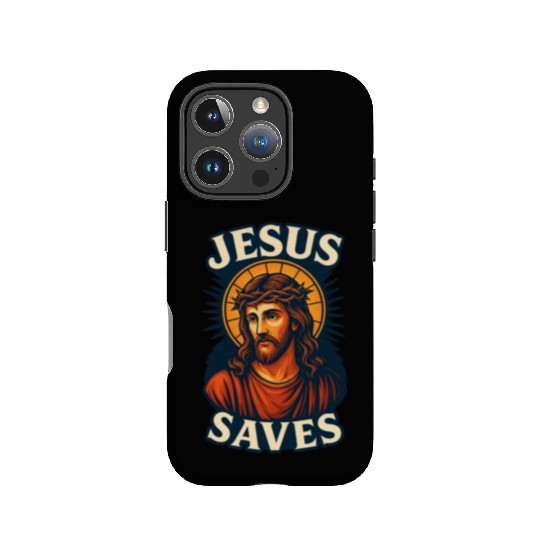 Jesus Saves IPhone Cases Design | Bold Semi-Realistic