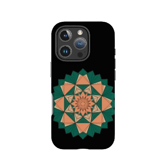 Abstract Starburst Mandala IPhone Cases