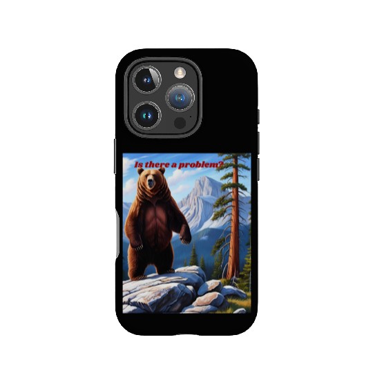 Grizzly Bear Asks - Is There a Problem? IPhone Cases