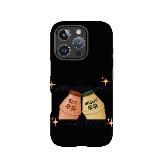 Cute Korean Strawberry and Banana Milk Design IPhone Cases