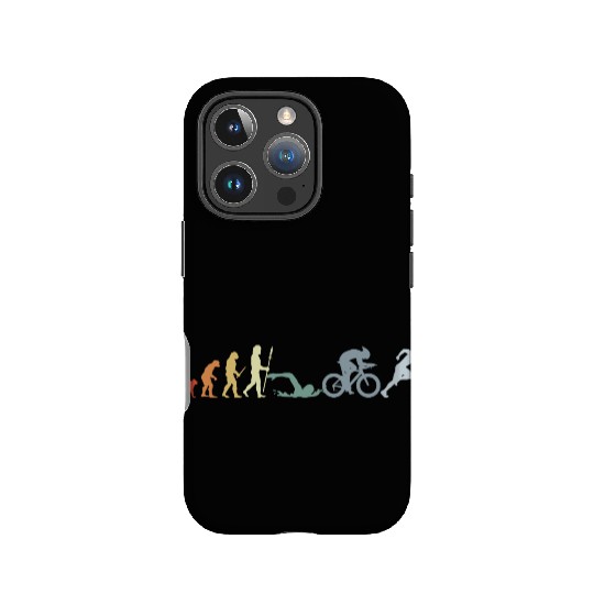 Swim Bike Run Evolution IPhone Cases