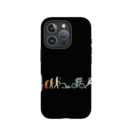 Swim Bike Run Evolution IPhone Cases