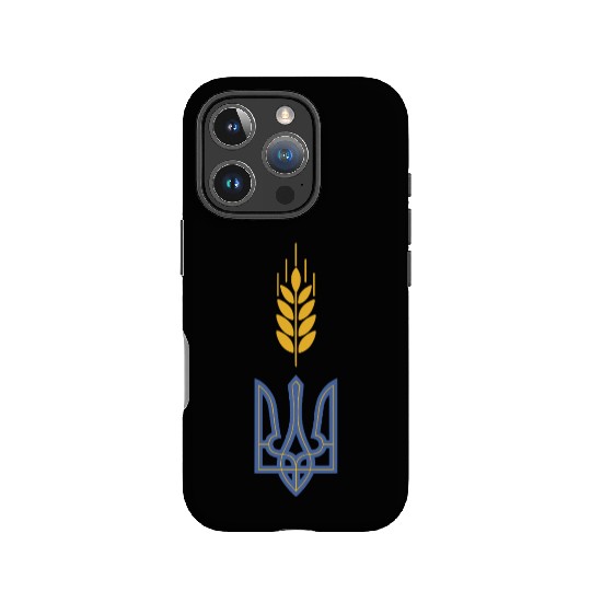 Ukraine Trident Wheat Symbol Ukrainian Heritage IPhone Cases