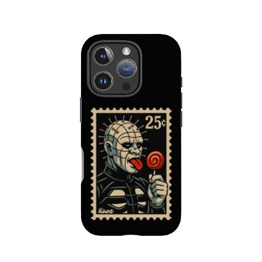 stamp of a horror lollipop licker raising hell IPhone Cases