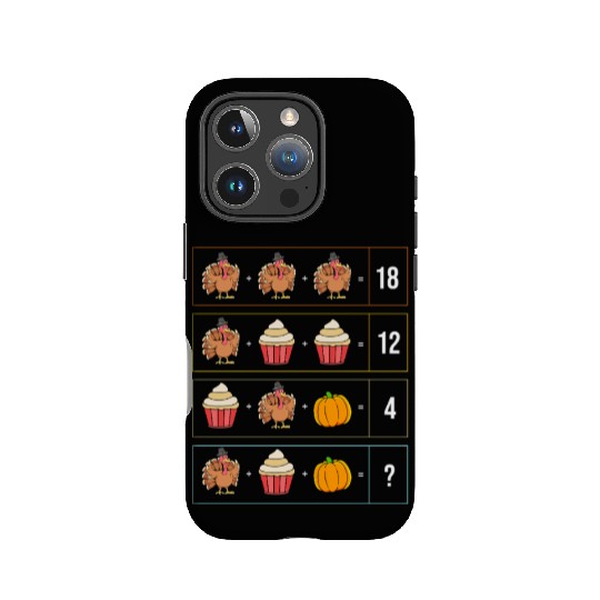 Thanksgiving Teacher Math Turkey IPhone Cases