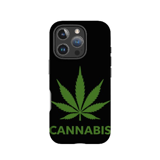 Cannabis Hemp Leaf Statement Green Look IPhone Cases