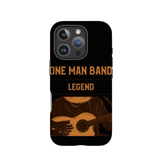 One Man Band Legend (Guitar lover) IPhone Cases