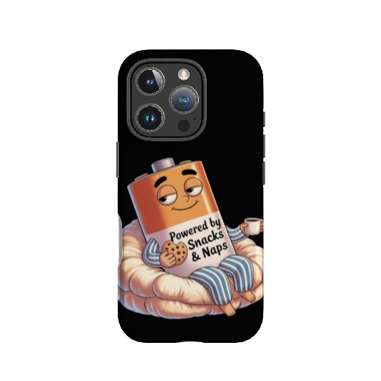 Powered by Snacks & Naps IPhone Cases