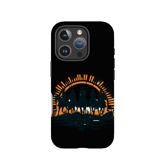 Western Cowboys at Sunset IPhone Cases