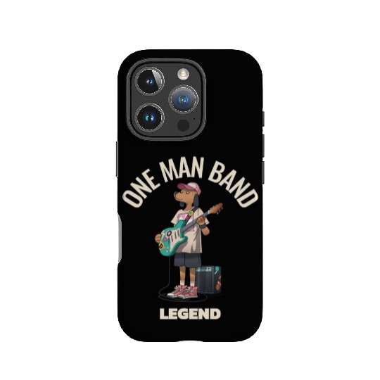 One Man Band Legend (Guitar lover) IPhone Cases