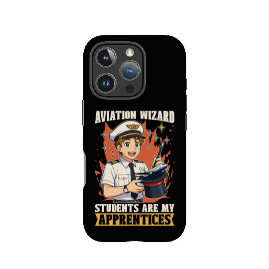 Flight Instructor Aviation Wizard Flight Trainer IPhone Cases