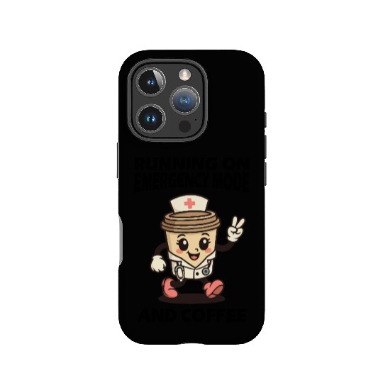 Emergency Mode Active – Fueled by Coffee IPhone Cases
