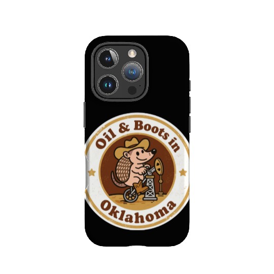 Oil Boots Oklahoma Vintage Artwork IPhone Cases