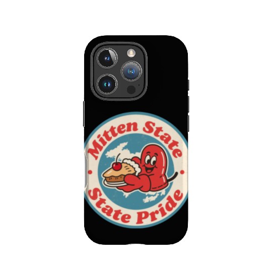Great Lakes Charm Michigan Mitten Vintage Style IPhone Cases
