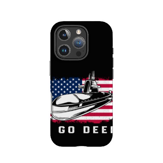 Patriotic American Submarine Veteran IPhone Cases